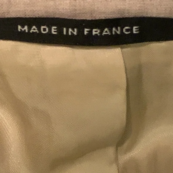 Vintage Yves Saint Laurent Grodins Blazer Taupe Designer Sport Coat Neutral - Picture 6 of 7